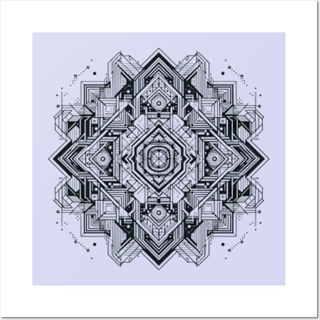 complex geometric pattern Wall Art by YuYu